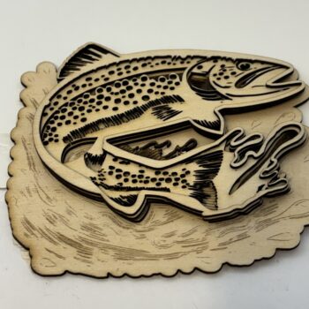 Laser-Cut 3D Trout
